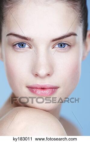 Portrait of young woman View Large Photo Image Stock Image - Portrait of young woman. Fotosearch