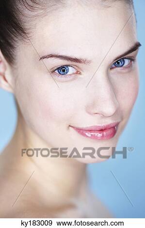 Portrait of young woman View Large Photo Image Stock Photo - Portrait of young woman. Fotosearch