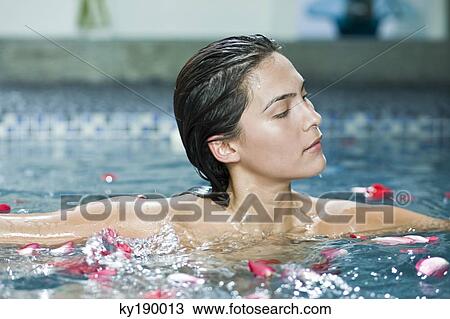 Woman taking a spa treatment View Large Photo Image Stock Image - Woman taking a spa treatment. Fotosearch