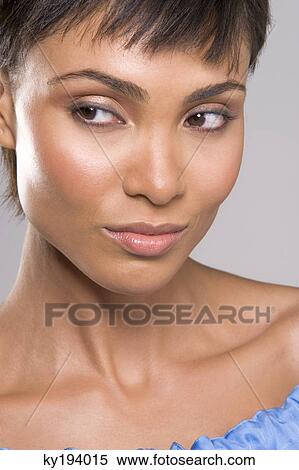 Close-up of a woman View Large Photo Image Stock Photography - Close-up of a woman. Fotosearch