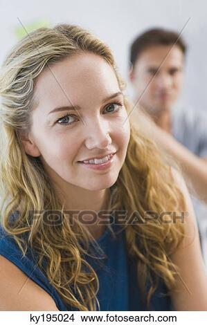 Portrait of a woman smiling View Large Photo Image Picture - Portrait of a woman smiling. Fotosearch