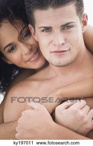 Portrait of a couple romancing View Large Photo Image Stock Image - Portrait of a couple romancing. Fotosearch