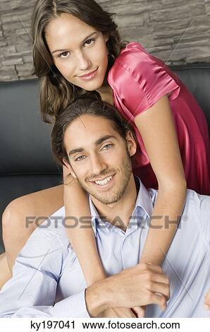 Stock Image - Portrait of a couple. Fotosearch