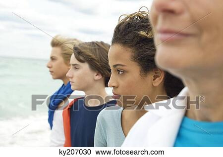 Family on the beach View Large Photo Image Stock Image - Family on the beach. Fotosearch