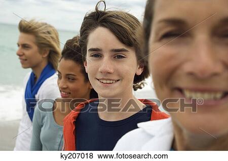 Family on the beach View Large Photo Image Stock Photo - Family on the beach. Fotosearch