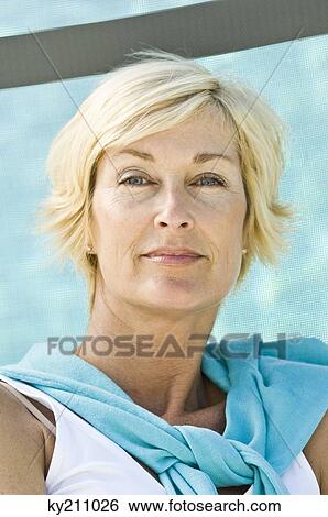 Stock Photograph - Portrait of a woman. Fotosearch