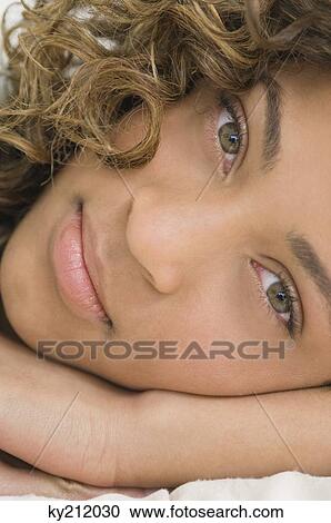 Portrait of a girl day dreaming View Large Photo Image Stock Image - Portrait of a girl day dreaming. Fotosearch