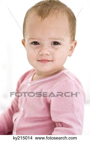 Portrait of a baby girl View Large Photo Image Picture - Portrait of a baby girl. Fotosearch