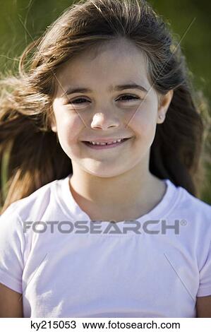 Portrait of a girl smiling View Large Photo Image Stock Image - Portrait of a girl smiling. Fotosearch