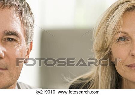 Stock Image - Portrait of a couple. Fotosearch