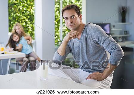 Portrait of a man thinking View Large Photo Image Stock Photograph - Portrait of a man thinking. Fotosearch