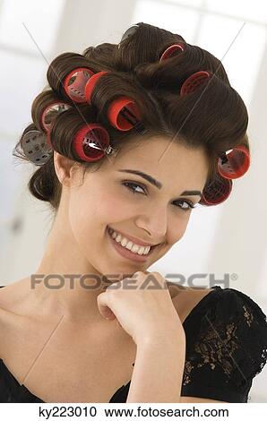Portrait of a woman smiling View Large Photo Image Stock Image - Portrait of a woman smiling. Fotosearch