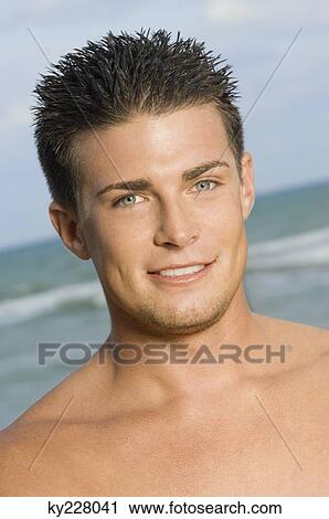 Portrait of a man smiling View Large Photo Image Stock Image - Portrait of a man smiling. Fotosearch