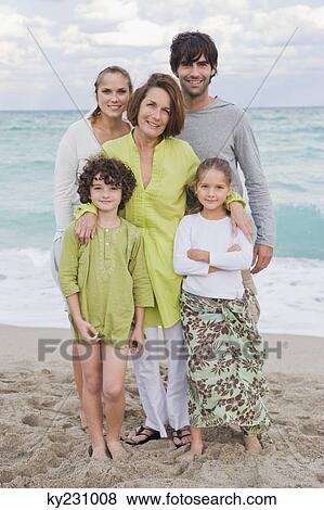 Family on the beach View Large Photo Image Stock Photo - Family on the beach. Fotosearch