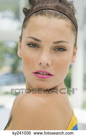 Stock Photography - Portrait of a fashion model posing. Fotosearch