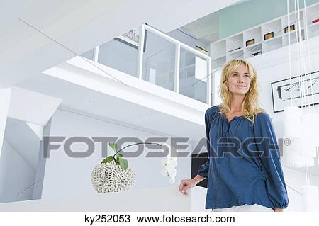Woman smiling View Large Photo Image Stock Image - Woman smiling. Fotosearch
