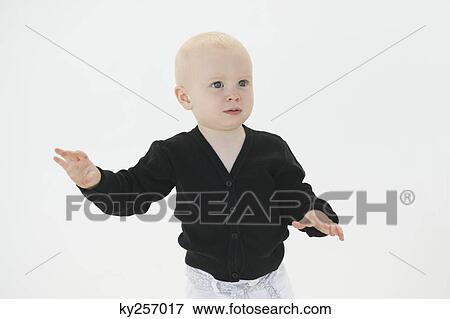 Stock Photo - Close-up of a baby boy gesturing. Fotosearch