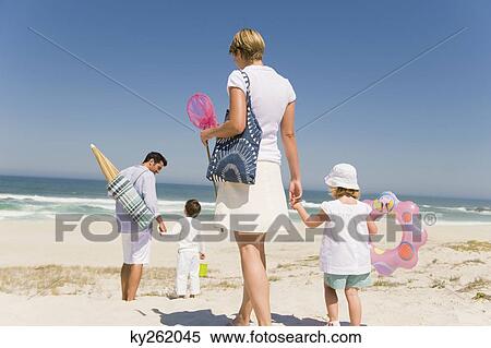 Family on vacations on the beach View Large Photo Image Stock Photography - Family on vacations on the beach. Fotosearch
