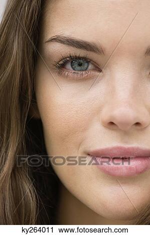 Portrait of a woman smiling View Large Photo Image Stock Image - Portrait of a woman smiling. Fotosearch