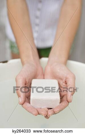 Woman washing hands with a soap View Large Photo Image Stock Image - Woman washing hands with a soap. Fotosearch