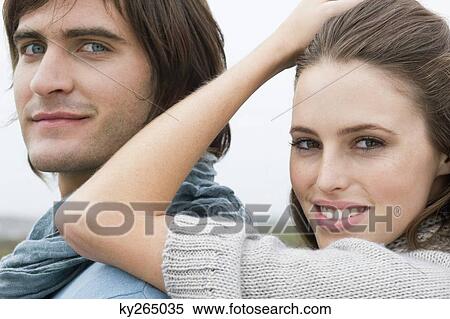 Portrait of a couple smiling View Large Photo Image Stock Photography - Portrait of a couple smiling. Fotosearch