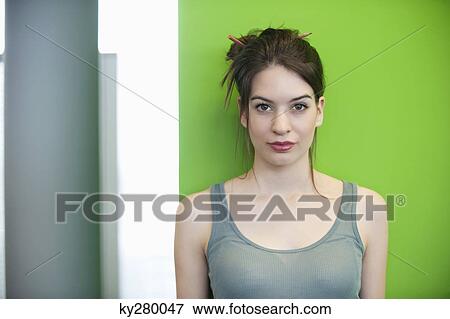 Portrait of a woman View Large Photo Image Stock Photo - Portrait of a woman. Fotosearch
