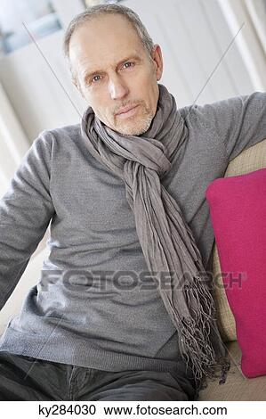 Portrait of a man thinking View Large Photo Image Stock Image - Portrait of a man thinking. Fotosearch
