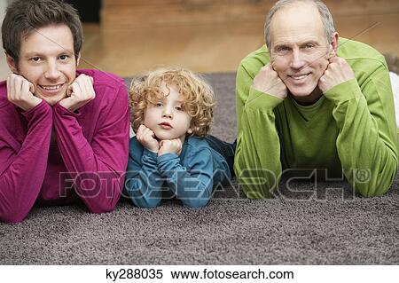 Portrait of a family smiling View Large Photo Image Stock Photography - Portrait of a family smiling. Fotosearch