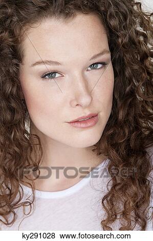 Stock Photo - Portrait of a woman. Fotosearch