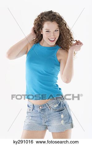 Woman posing View Large Photo Image Stock Photograph - Woman posing. Fotosearch