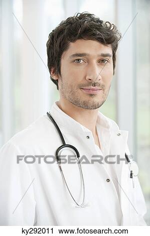 Stock Image - Portrait of a doctor. Fotosearch