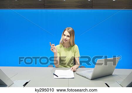Businesswoman in a conference room View Large Photo Image Stock Image - Businesswoman in a conference room. Fotosearch
