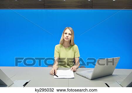 Businesswoman in a conference room View Large Photo Image Stock Image - Businesswoman in a conference room. Fotosearch