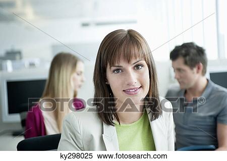 Portrait of a businesswoman smiling View Large Photo Image Stock Photography - Portrait of a businesswoman smiling. Fotosearch