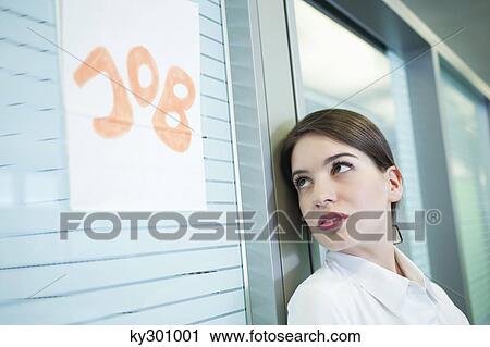 Female candidate waiting outside a cabin for a job interview View Large Photo Image Stock Image - Female candidate waiting outside a cabin for a job interview. Fotosearch