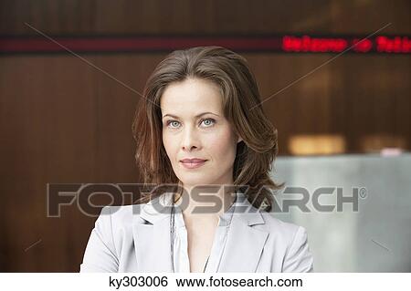 Close-up of a businesswoman View Large Photo Image Stock Photograph - Close-up of a businesswoman. Fotosearch