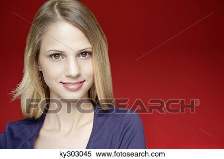 Portrait of a woman smiling View Large Photo Image Stock Photography - Portrait of a woman smiling. Fotosearch