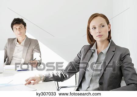 Business executives in a conference room View Large Photo Image Stock Image - Business executives in a conference room. Fotosearch