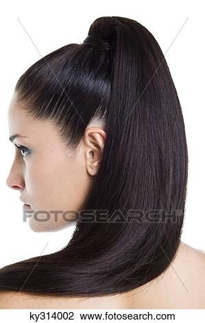 Close-up of woman's ponytail View Large Photo Image Stock Image - Close-up of woman's ponytail. Fotosearch