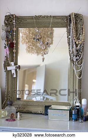 Close-up of a dressing table View Large Photo Image Stock Photo - Close-up of a dressing table. Fotosearch