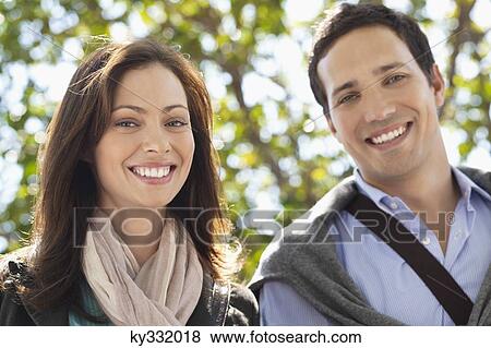Portrait of a happy couple View Large Photo Image Stock Photo - Portrait of a happy couple. Fotosearch