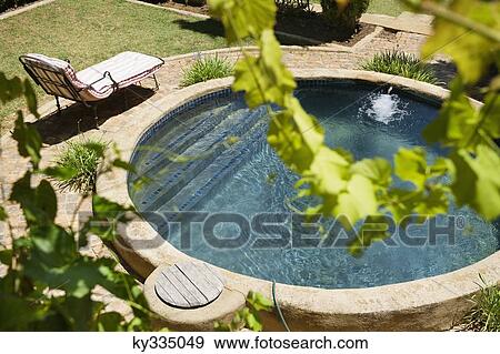 High angle view of a swimming pool View Large Photo Image Stock Photo - High angle view of a swimming pool. Fotosearch