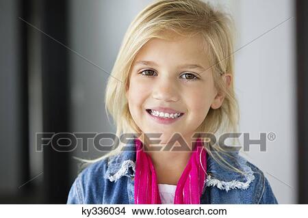 Portrait of a cute little girl smiling View Large Photo Image Picture - Portrait of a cute little girl smiling. Fotosearch