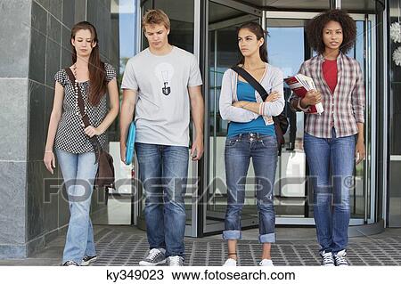 University students standing in campus View Large Photo Image Stock Image - University students standing in campus. Fotosearch