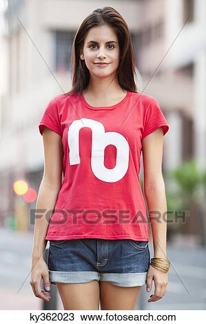 Portrait of a beautiful woman smiling View Large Photo Image Stock Image - Portrait of a beautiful woman smiling. Fotosearch