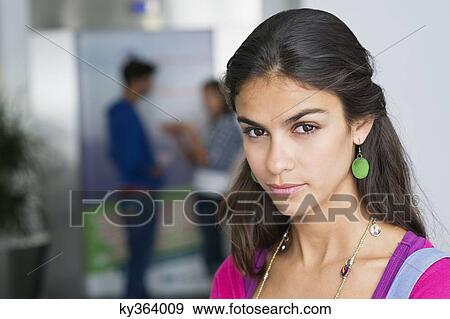 Portrait of a female university student View Large Photo Image Stock Photo - Portrait of a female university student. Fotosearch