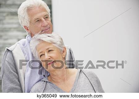 Close-up of a senior couple View Large Photo Image Stock Photo - Close-up of a senior couple. Fotosearch