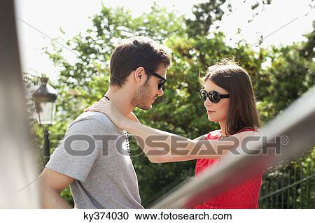 Romantic couple, Montmartre, Paris, Ile-de-France, France View Large Photo Image Stock Image - Romantic couple, Montmartre, Paris, Ile-de-France, France. Fotosearch