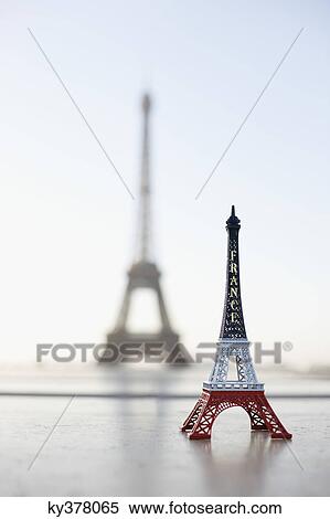 Replica of Eiffel Tower with original one in the background, Paris, Ile-de-France, France View Large Photo Image Stock Photography - Replica of Eiffel Tower with original one in the background, Paris, Ile-de-France, France. Fotosearch