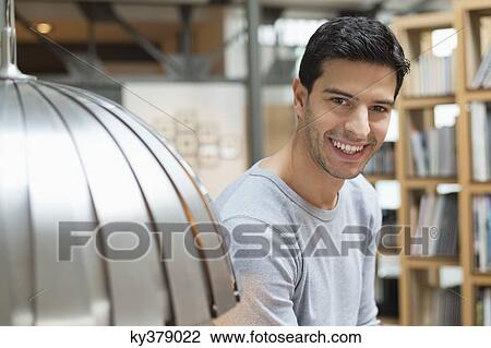 Portrait of a man smiling View Large Photo Image Stock Image - Portrait of a man smiling. Fotosearch